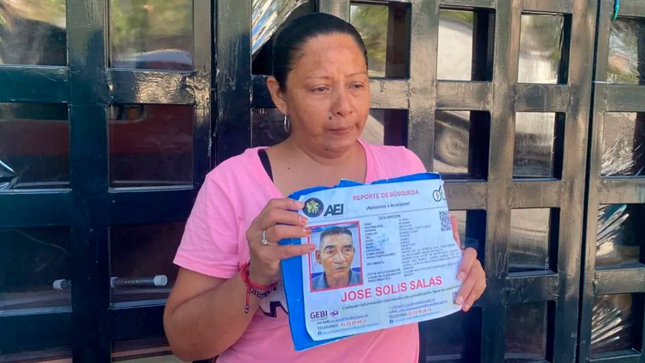 José Solís Salas, de 70 años, desapareció el 8 de junio en la colonia Valle Soleado, en Guadalupe, y su familia continúa buscándolo.