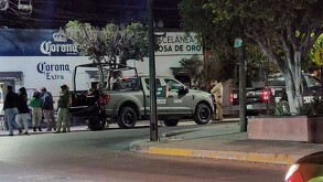 Se implementó un dispositivo de seguridad por parte de la Guardia Nacional para tratar de localizar la camioneta y los presuntos implicados.