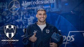 Germán Berterame, jugador de los Rayados del Monterrey.