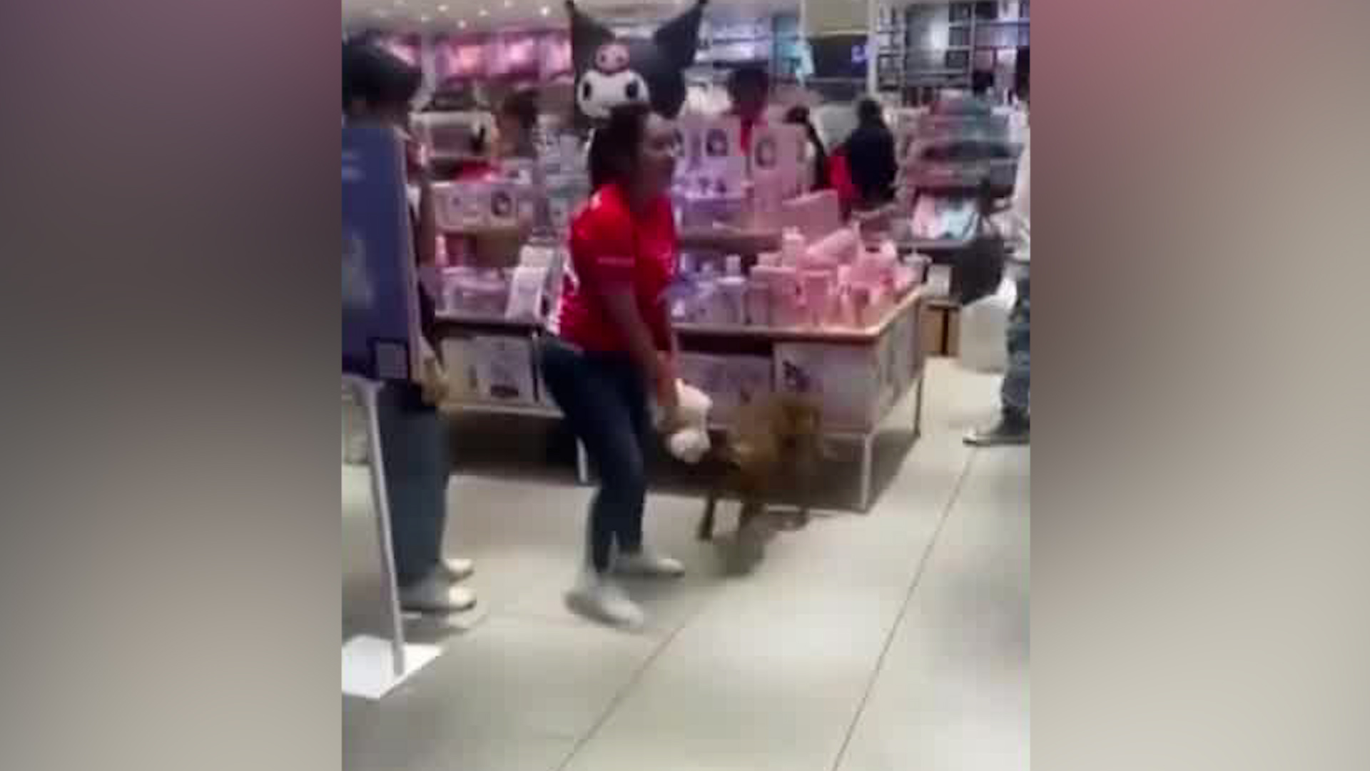 Clientes y personas presentes en el lugar se cooperaron para comprar el juguete al animalito callejero.