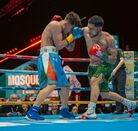 Brandon Mejía en la Final del Peso Pluma en el Boxing Grand Prix