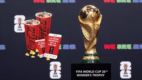 Coca Cola invita a la gente a participar para ir al Mundial 2026.