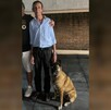 Hugo Basurto de Hoyos y su perrita Pastor Belga, Isis.