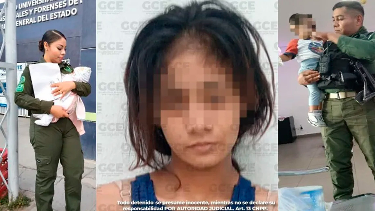 Tres menores, incluidos dos niños de dos años y un bebé, fueron rescatados por la Unidad de Violencia de Género de la GCE en San Luis Potosí.