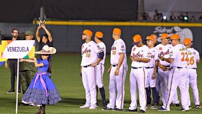 Jugadores de Venezuela es una inauguración de beisbol.
