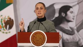 Claudia Sheinbaum hablando sobre el descarrilamiento del Tren Interoceánico en Oaxaca