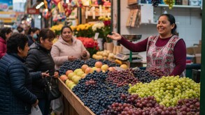 Un monitoreo realizado en los principales puntos de venta de la capital revela que aún existen opciones accesibles de uvas para todos los bolsillos.