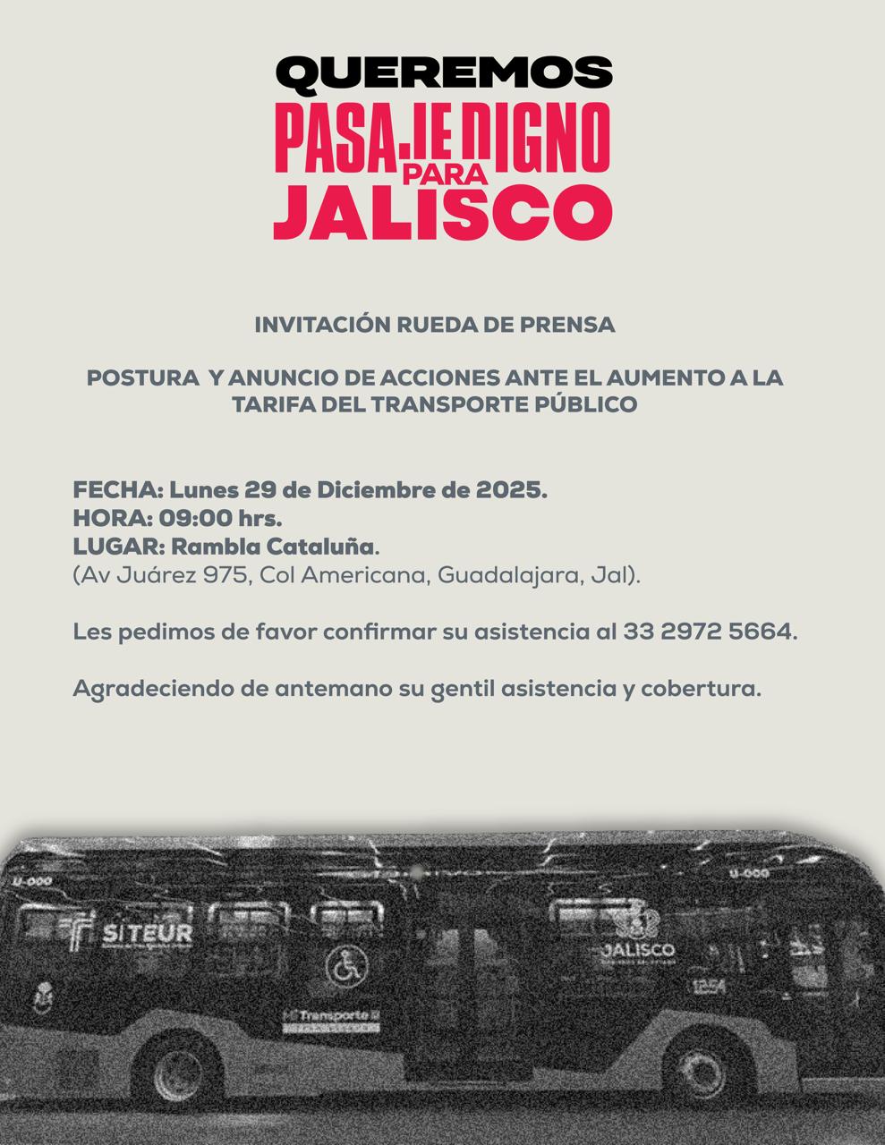 La comunidad de la UDG manifestó su rechazo al aumento en el transporte público de Jalisco.
