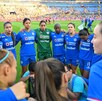 Jugadoras de Cruz Azul Femenil previo a la semifinal de vuelta ante Tigres