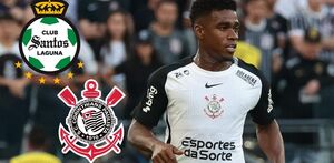 Félix Torres en un partido con el Corinthians