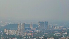 Calidad del aire en la Ciudad de México el último día de 2025.