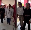 claudia sheinbaum acompañada de médicos visita víctimas accidente tren interoceánico oaxaca