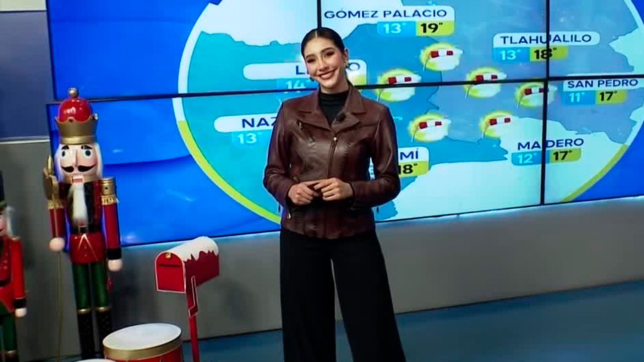 Fanny Ramírez nos da el pronóstico del tiempo en Laguna para este lunes 29 de diciembre de 2025.