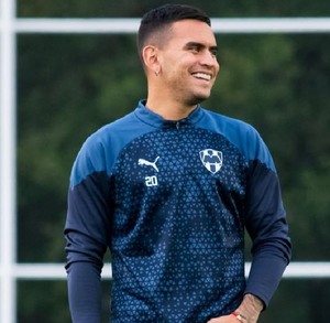 Sebastián Vegas entrenando con Rayados en su paso como jugador del Monterrey.