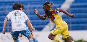 Allan Saint-Maximin tuvo minutos en el partido amistoso de América contra Puebla el martes 30 de diciembre.