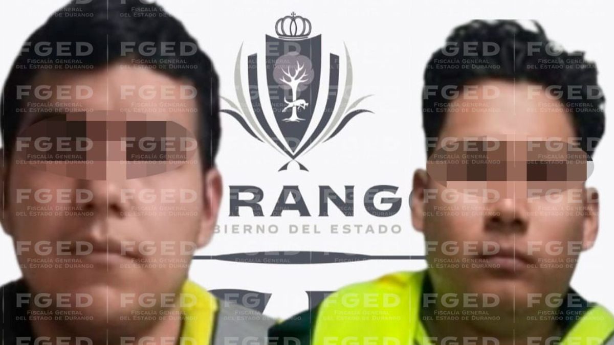 Fotos de la detenciones de Jesús Antonio “N” y Christian Lamberto “N” en Durango.