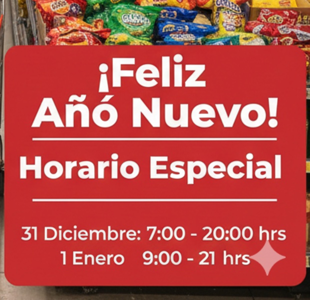 Horarios de Bodega Aurrera en Guadalajara durante las festividades de Año Nuevo