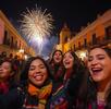 personas celebrando el fin de año en puebla