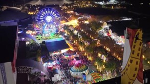 Feria Navideña de Durango, donde una menor de 3 años salió proyectada de un juego mecánico.