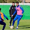André Pierre Gignac en los entrenamientos.