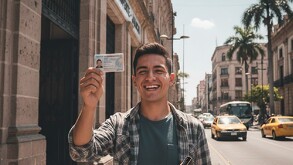 Joven que tramitó su licencia de conducir en Jalisco durante 2026 generado con Inteligencia Artificial