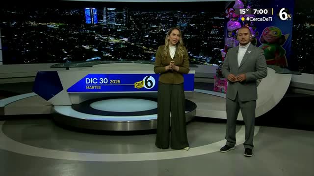 Telediario nocturno CdMx, martes 30 de diciembre de 2025.