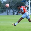 Anthony Martial, durante el entrenamiento con los Rayados del Monterrey.
