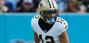 Chris Olave, jugador de los Saints de Nueva Orleans.