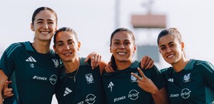 Jugadoras de Tigres Femenil en el entrrenamiento previo al Clausura 2026.