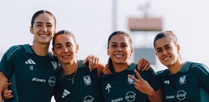 Jugadoras de Tigres Femenil en el entrrenamiento previo al Clausura 2026.