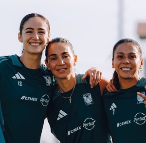 Jugadoras de Tigres Femenil en el entrrenamiento previo al Clausura 2026.