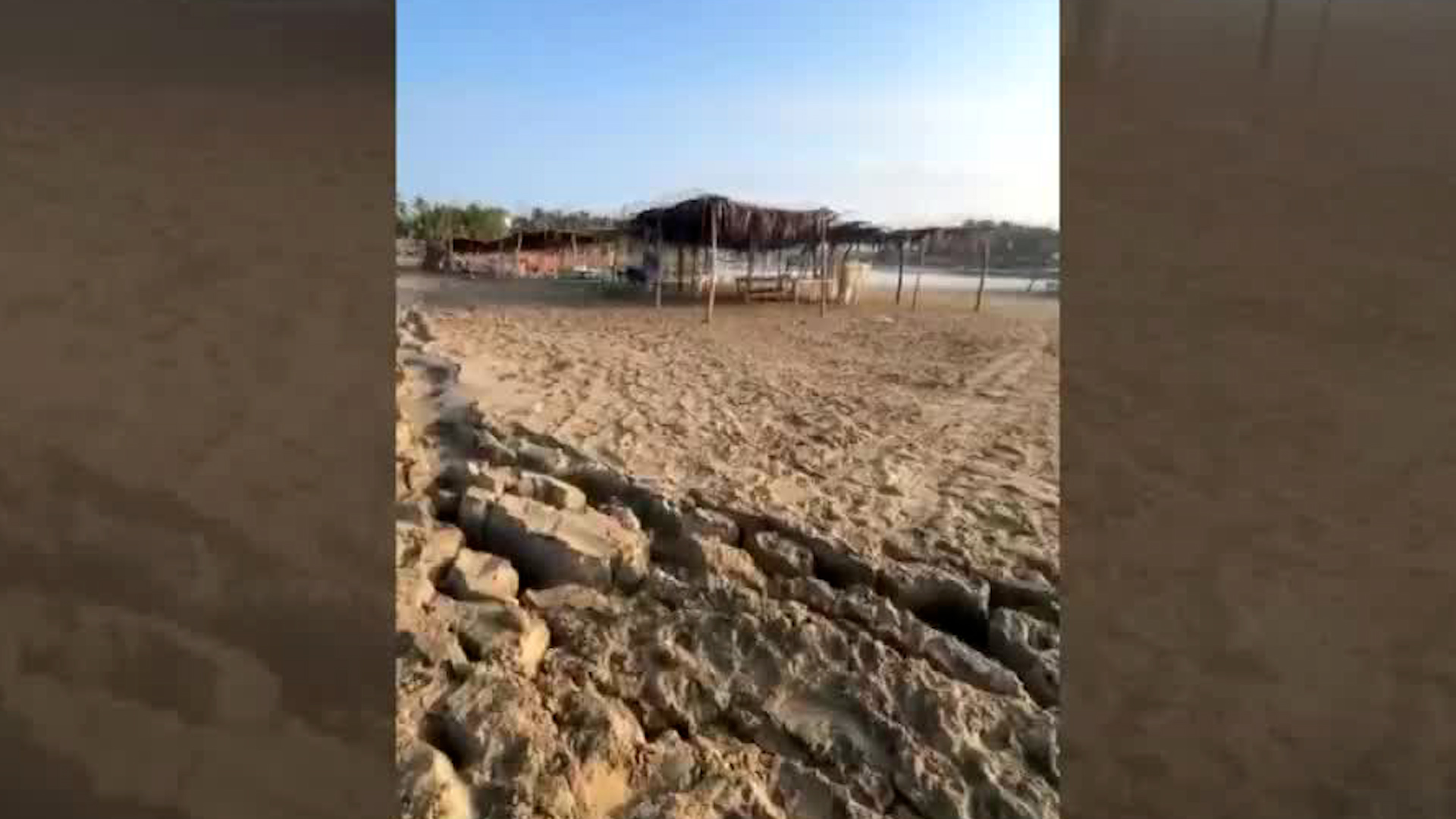 Una usuaria de Facebook compartió un video de cómo se encontraba la playa tras el sismo en el estado.
