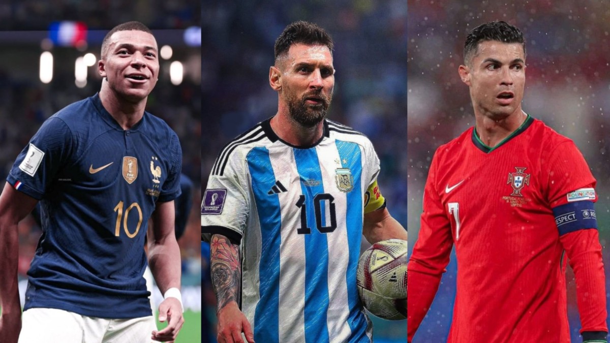 Kylian Mbappé, Lionel Messi y Cristiano Ronaldo, jugadores que podrían romper marcas en el Mundial 2026.