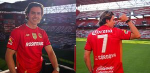 Sebastián Córdova con los colores del Toluca.