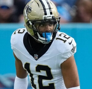 Chris Olave, jugador de los Saints de Nueva Orleans.