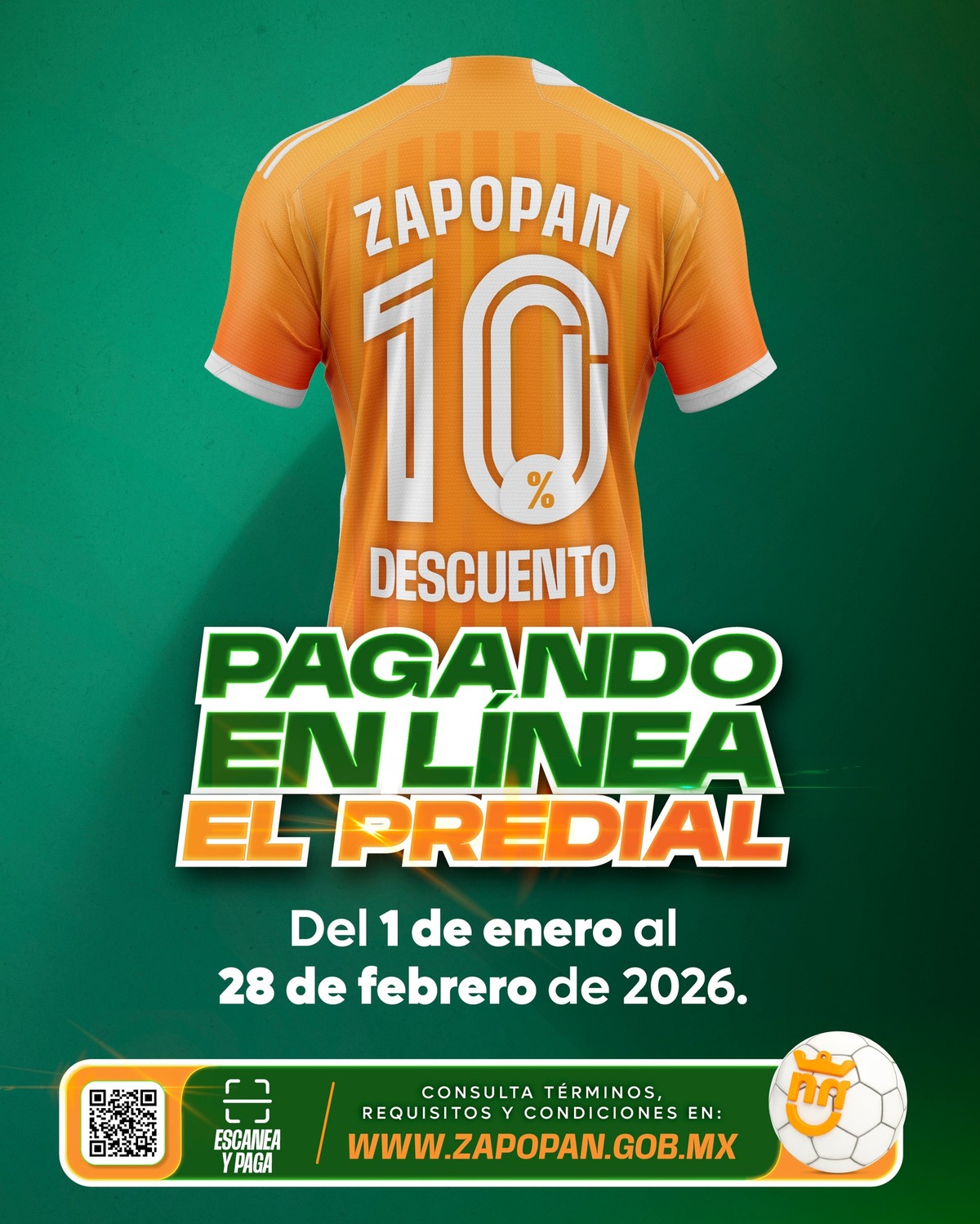 Pago del predial en recaudadora de Zapopan 2026