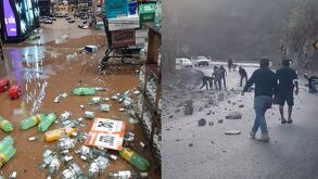 Imágenes del temblor en Acapulco Guerrero, tiendas destrozadas y gente desalojando zonas.