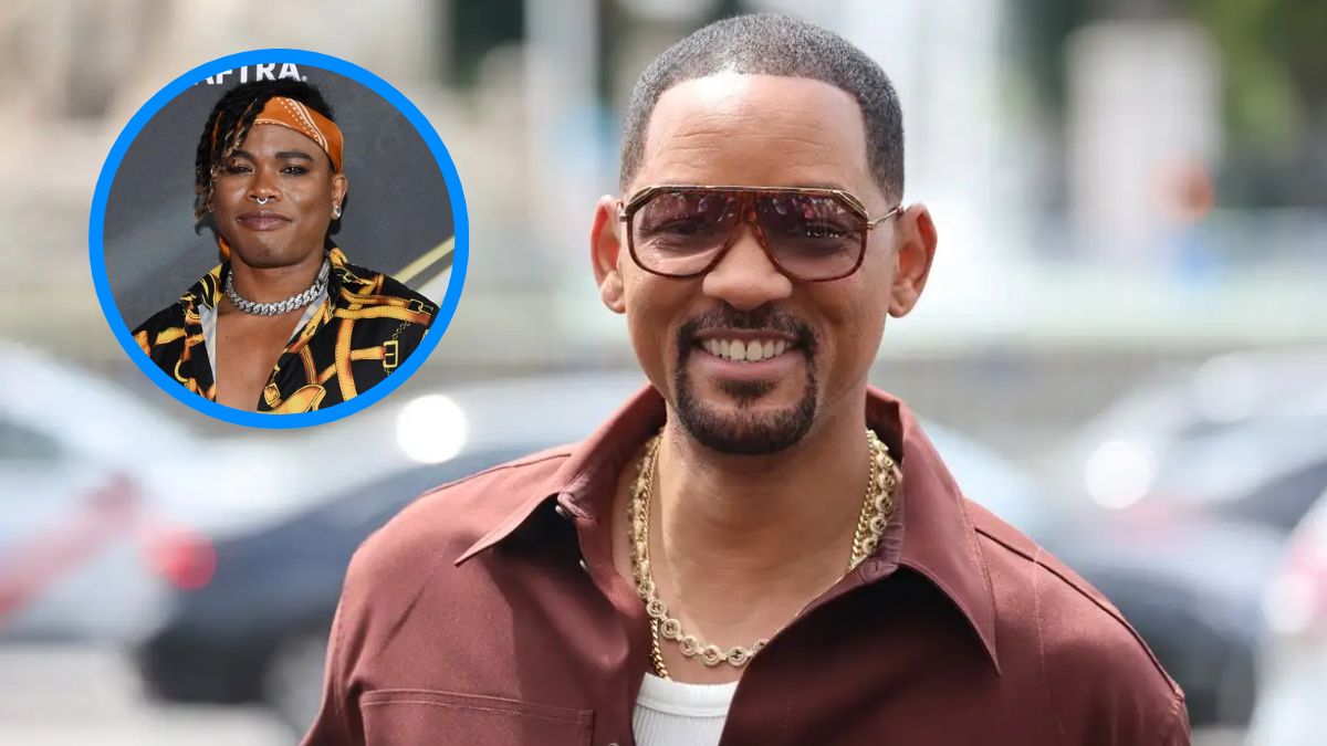 Will Smith sonriendo y con lentes de sol, mientras que aparece su ex violinista quien lo demandó por despido injustificado y presunto acoso sexual.