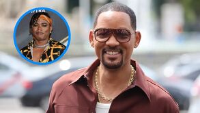 Will Smith sonriendo y con lentes de sol, mientras que aparece su ex violinista quien lo demandó por despido injustificado y presunto acoso sexual.
