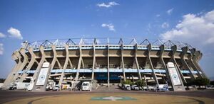 Estadio Banorte desde las alturas.