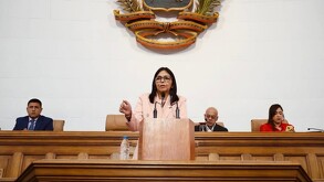 Delcy Rodríguez, vicepresidenta de Venezuela y posible sucesora de Nicolás Maduro