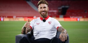Sergio Ramos en su paso con el Sevilla de España.