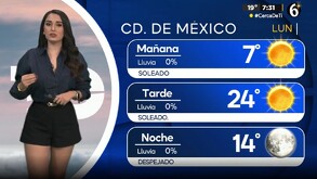 Una circulación anticiclónica en niveles medios y altos de la atmósfera, ocasiona condiciones estable en el Valle de México.