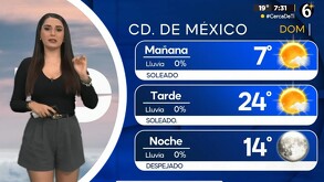 Una circulación anticiclónica en niveles medios y altos de la atmósfera, ocasiona condiciones estable en el Valle de México.