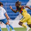Allan Saint-Maximin tuvo minutos en el partido amistoso de América contra Puebla el martes 30 de diciembre.