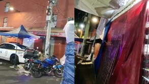 Calle José Joaquín Herrera, del Centro Histórico de la Ciudad de México, acordonada tras una balacera.