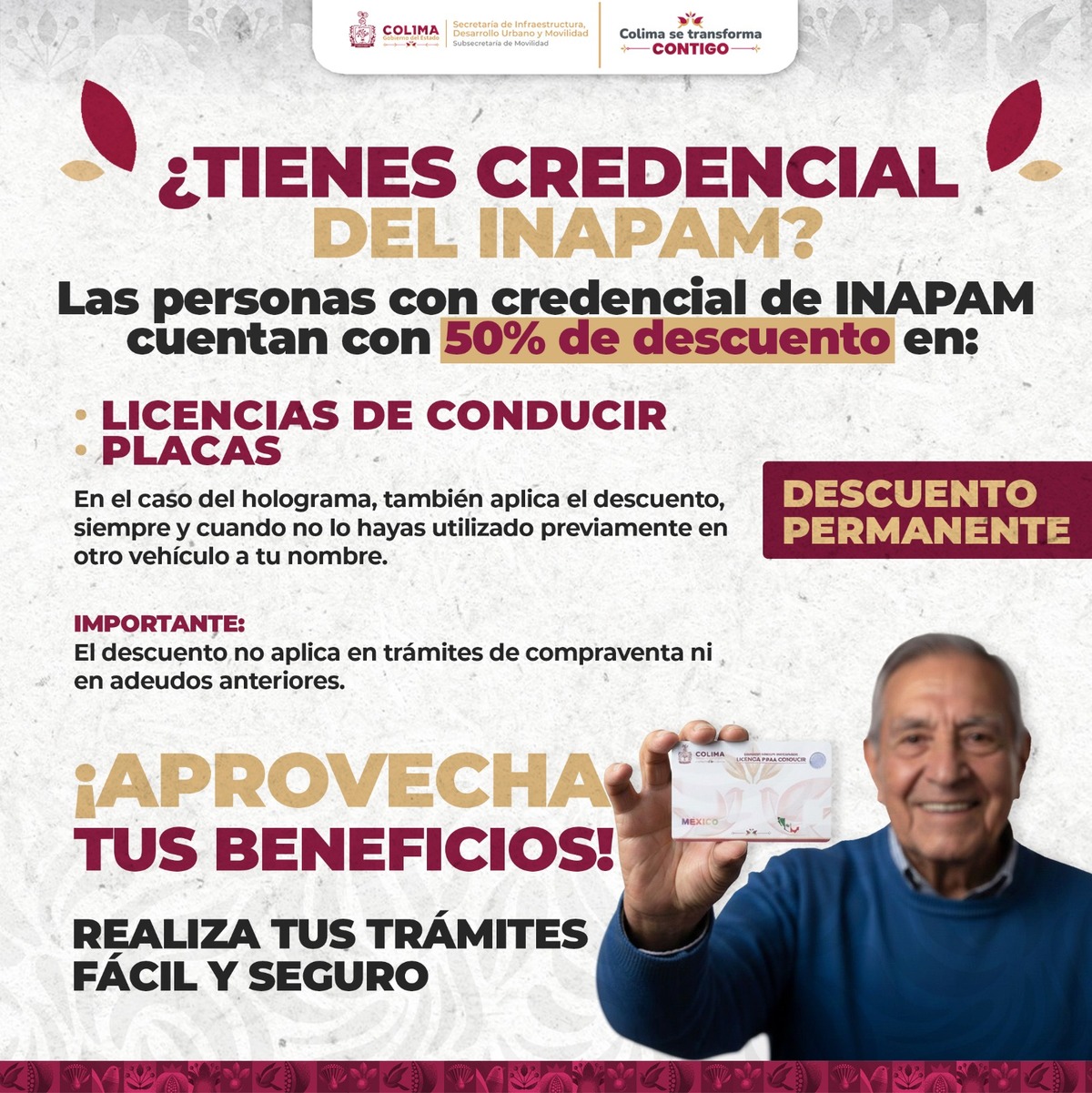 Costo de la licencia de conducir en Colima 2026.