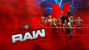 Luchadores de la marca WWE Raw en el poster oficial del show en Netflix