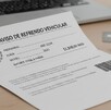 Hoja con notificación de refrendo vehicular