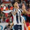 Carlos Salcedo y Anthony Martial festejando el primer gol no oficial del delantero francés con los Rayados.